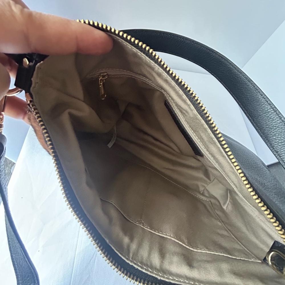 TALBOTS CALF HAIR CLASSIC HOBO BAG - Picture 7 of 13
